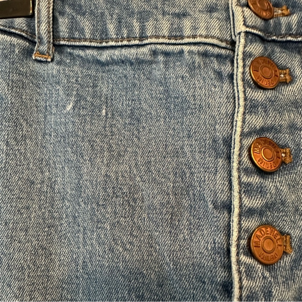 GUC Madewell Button Fly Straight Leg Jeans - Picture 3 of 4